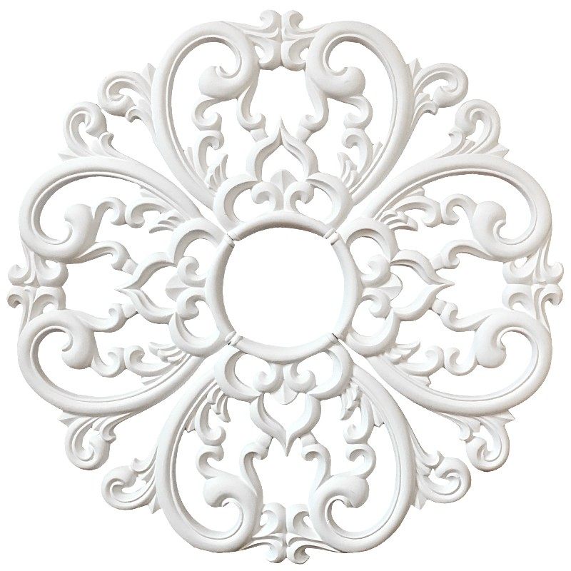 欧式灯盘PU吊顶灯池装饰材料天花板造型仿石膏线圆形雕花灯座现货,基础建材,相框线条,淘宝优惠券,粉丝福利购,淘宝优惠卷