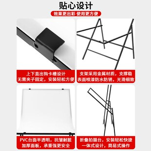折叠式静物d拍摄台影棚专业摄影台拍照道具白色背景板工作台桌子