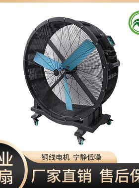 可移动工业大风扇车间通风排气无级调速永磁S电机立式落地扇