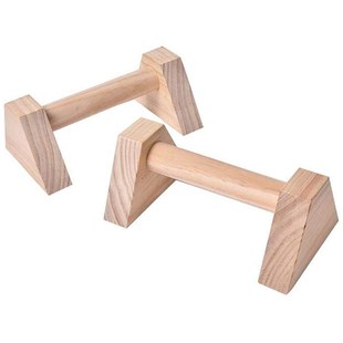 1 Pair Calisthenics Handstand Bar Wooden Fitness Exercise To
