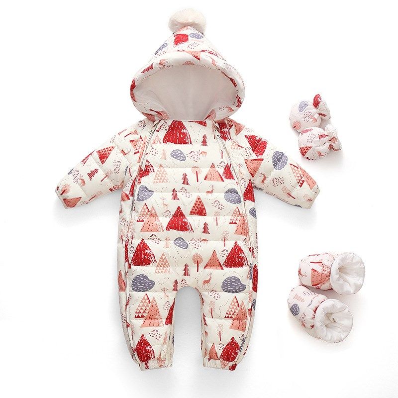 婴儿连体衣宝宝羽绒服小童抱衣红白羽绒爬服加厚新生儿哈衣套装冬,童装/婴儿装/亲子装,羽绒连体衣,淘宝优惠券,粉丝福利购,淘宝优惠卷