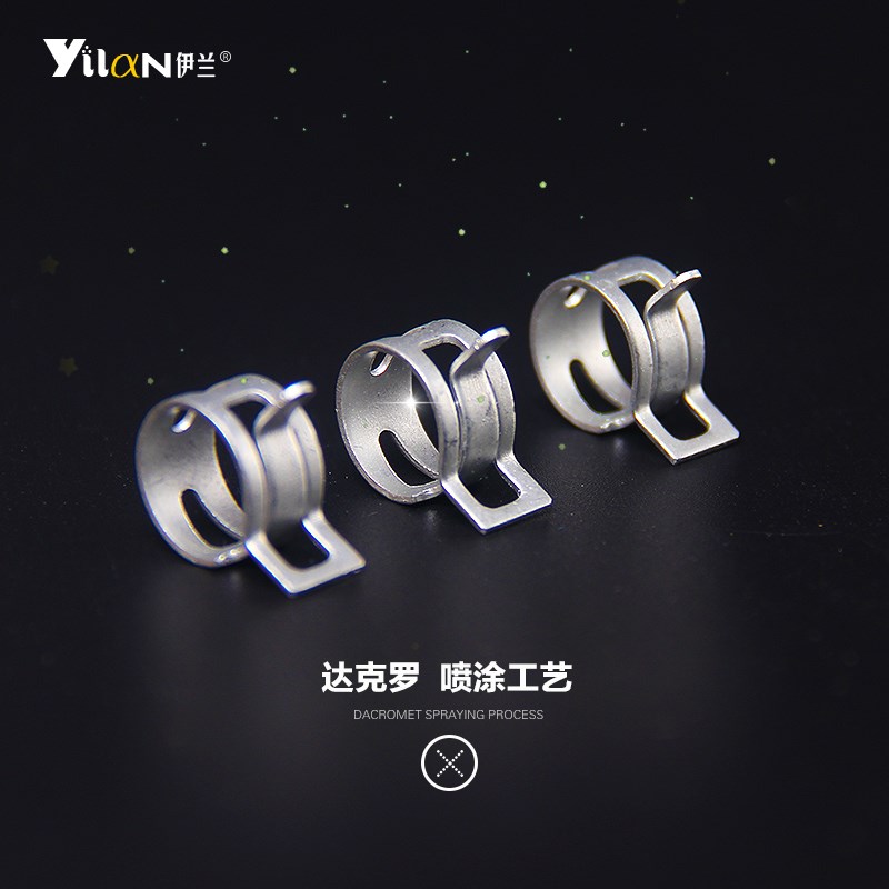 快装固定弹簧卡箍锰钢卡子喉箍环箍汽车油管抱箍日式管卡弹性管夹