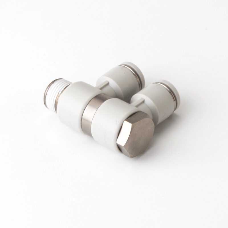 原装气动快速接头PHW4/6/8/10/12-01/02/03/04螺纹可旋三通