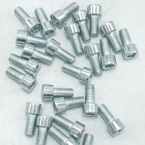 山地车M6内6角螺丝2孔/3孔夹管固定螺丝脚撑内六角螺丝自行车配件