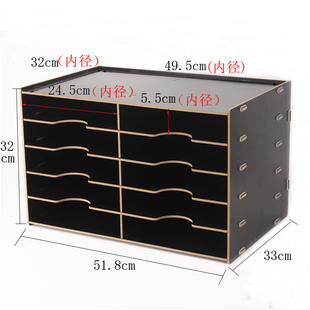 木质多层文件架 A4纸办公用品整理收纳K架子文件夹学生桌面置物架
