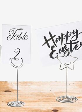 20 Pieces Door Name Table Holder Photo Memo Card Clip Brand