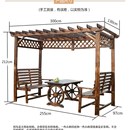 实木长廊葡架架广户爬藤花萄场外庭院家具U花园木屋凉亭带