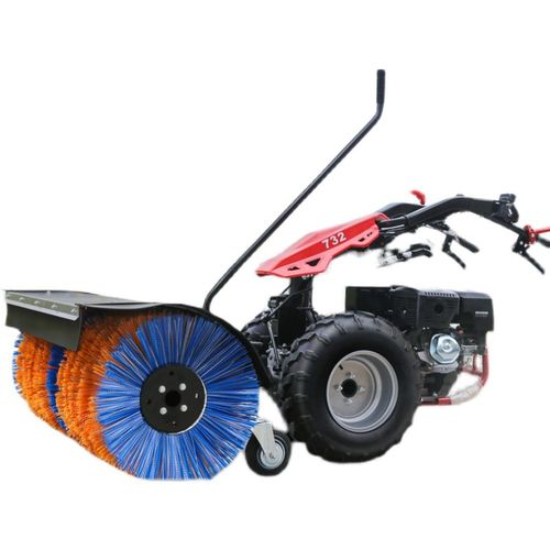 小型多功能扫雪机手推式滚刷清雪车驾驶式除雪物业全齿轮抛推铲雪