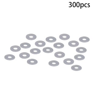 300PCS White M3~M12 Nylon Washer Thickness 0.8~2mm Insulatio
