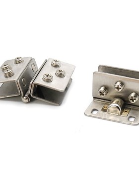 Stainless steel glass door hinge bisagra Punch-free 90 Degre