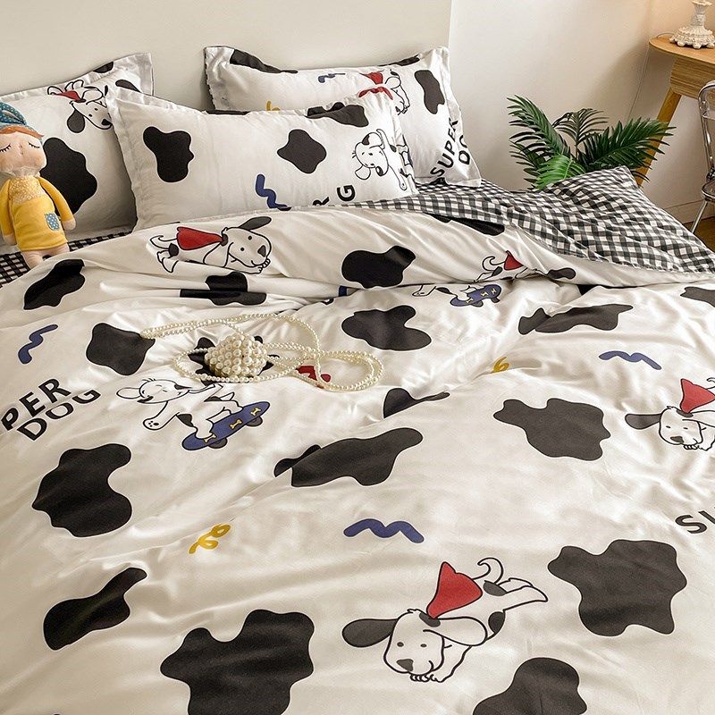 卡通床单四件套床上用品学生宿z舍单人被套被罩被单三件套男孩女,床上用品,婚庆床品套件,淘宝优惠券,粉丝福利购,淘宝优惠卷