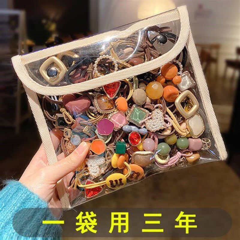 2024网红爆款头绳发绳橡皮筋A女扎头承认韩版时尚简约发圈头饰