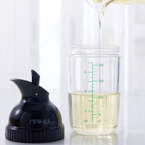 Salad Dressing Shaker Olive Oil Dispenser Bottle With Scale
