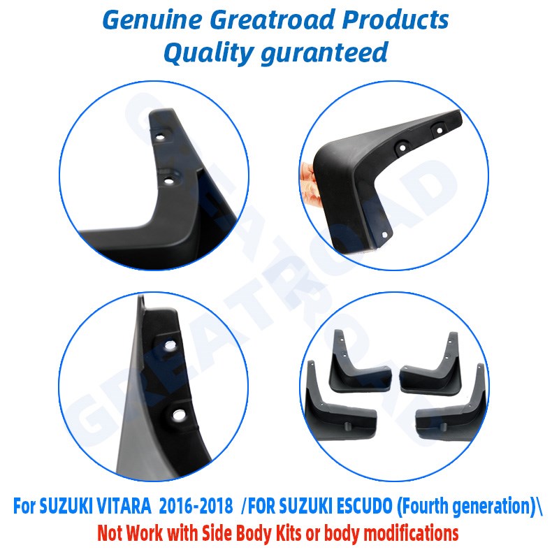 Mudflaps Splash Guards Car Mud Flaps  Suzuki Vitara / Edcudo