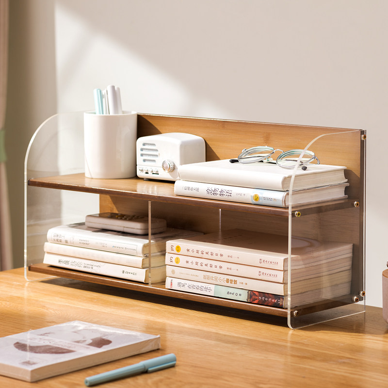 桌面置物架桌上书架整理架家用学习书桌多层办公室工位收纳展示架,收纳整理,书桌收纳置物架,淘宝优惠券,粉丝福利购,淘宝优惠卷