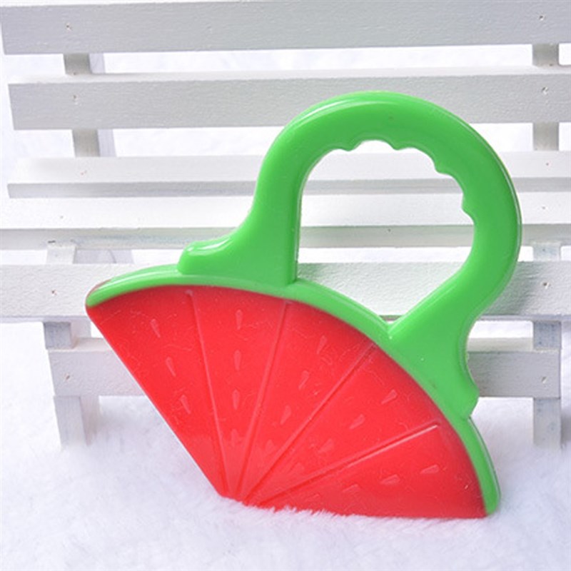 Toddlers Infants Baby Teething Toys Soft Silicone Fruit Cad