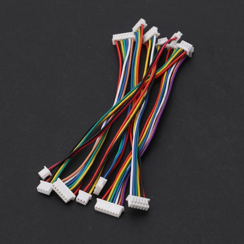 10pcs JST 1.25mm 2P/3P/4P/5P/6P/7P/8P/9P/10Pin Double End C