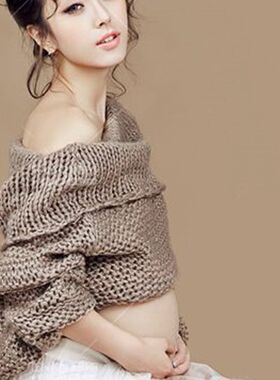 影楼新款孕妇主题写真摄影服装 时尚分体毛衣大肚妈咪艺术照服饰