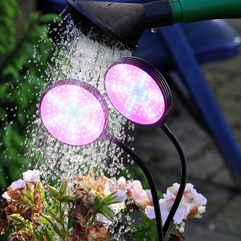 LED Grow Light Dual Head Timing Plant Grow Lights for Indoo