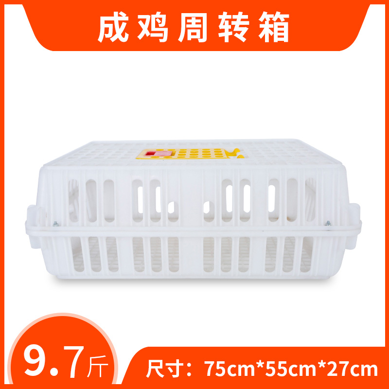 鸡笼塑料周转箱 鸡笼子运输家用特大号养殖鸭筐 加厚胶框成兔鸽鹅