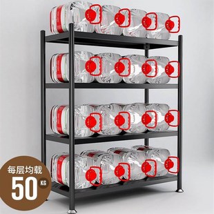 多层微波炉烤箱橱柜储物架S碳钢多功能收纳 家用厨房置物架落地式