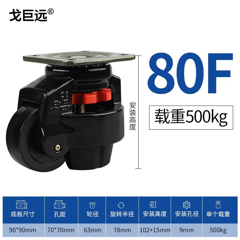 福马轮60FS水平调节脚轮GD40F三角板/GLH75-ASFGLH-75-ASF-PP