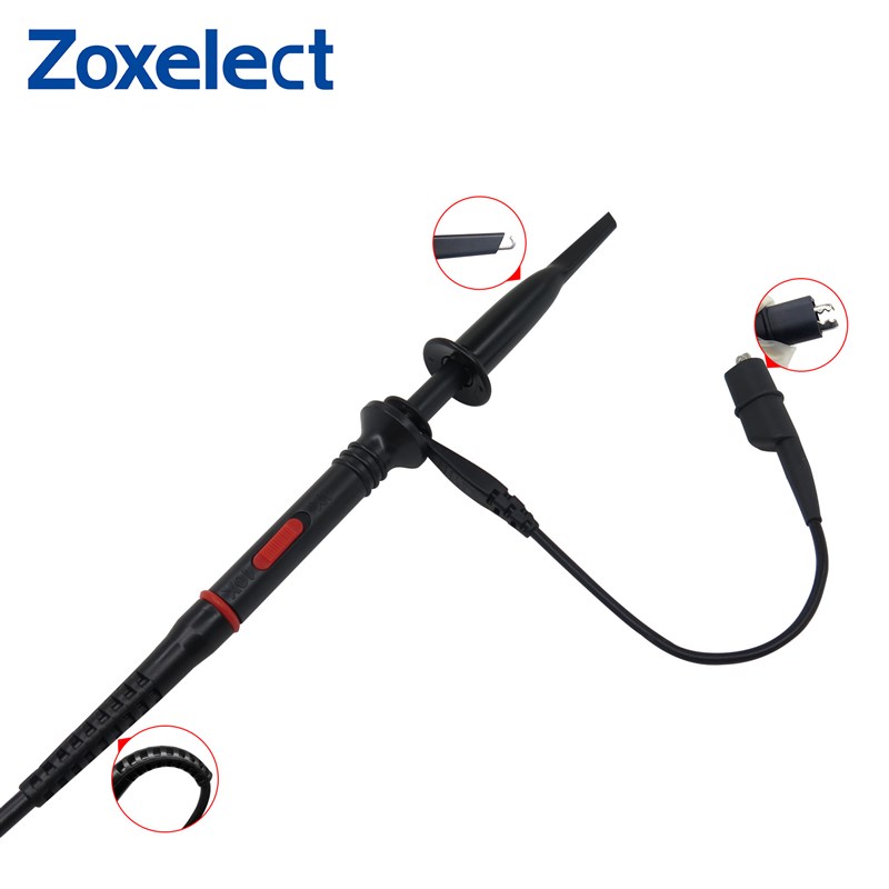 60-200MHz示波器探头新款欧标P2200 X1 X10示波器探棒探极通用型