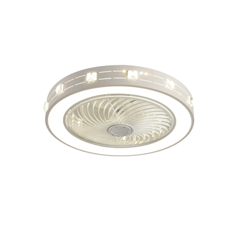 隐形吸顶风扇灯现代简约北欧餐厅家用吊G扇灯led卧室带风扇吸顶灯