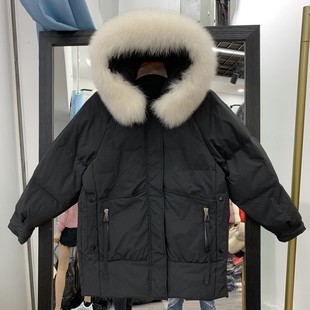 2020冬季新款韩版小个子羽绒服女中长款A字大码加厚宽松显瘦外套