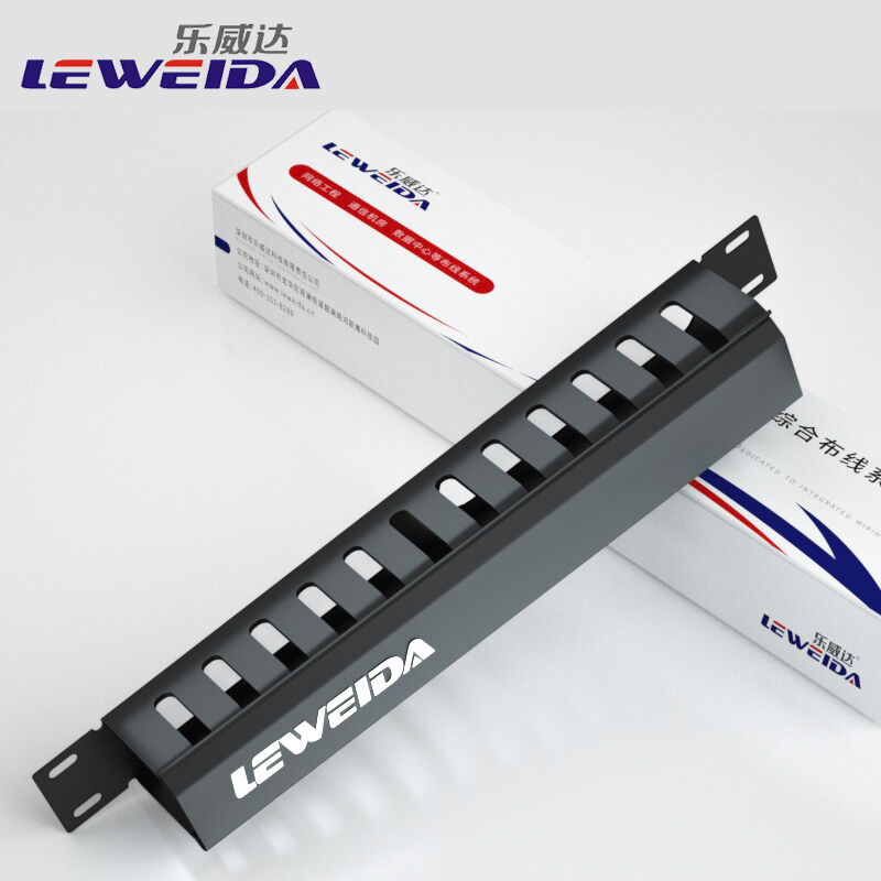 乐威达网络理线架48口理线架24口理线器1U配线架2U机柜金属整线器