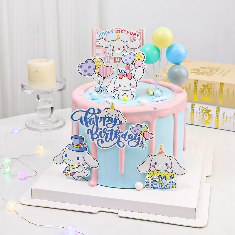 玉桂狗蛋糕e装饰公仔儿童生日卡通甜品烘焙玩偶摆件帕恰狗插件插