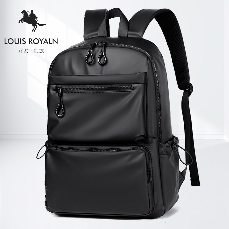 2023新款出差商务版双肩包男士轻便电脑包大容量背包旅行学生书包