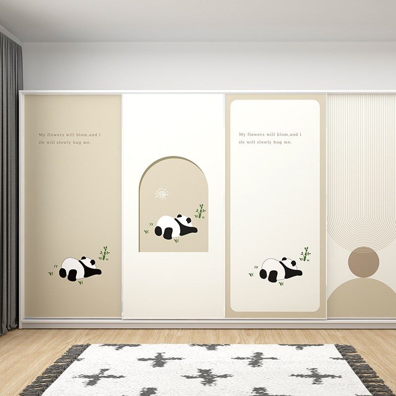 儿童衣柜贴纸推拉门玻璃柜门自粘卧室装饰卡通玻璃门房间贴画防水,家居饰品,衣柜贴,淘宝优惠券,粉丝福利购,淘宝优惠卷