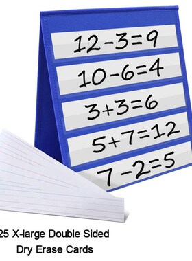 Kids Children Home Education  2 Sided Desktop Pocket Chart w