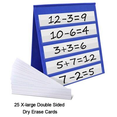 Kids Children Home Education  2 Sided Desktop Pocket Chart w
