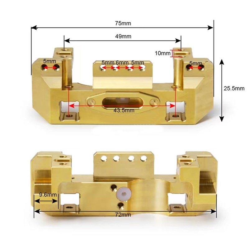 网红绞盘轮360度数字舵机20KG到35kg扭力1/10仿真攀爬车TRX4黄铜