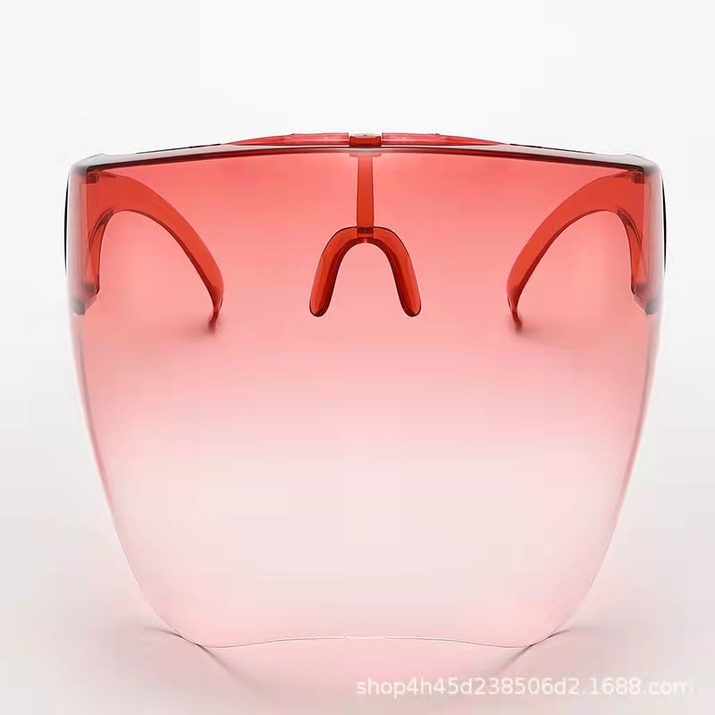 网红Oversized Protective Faceshield Visor Glasses Men Women