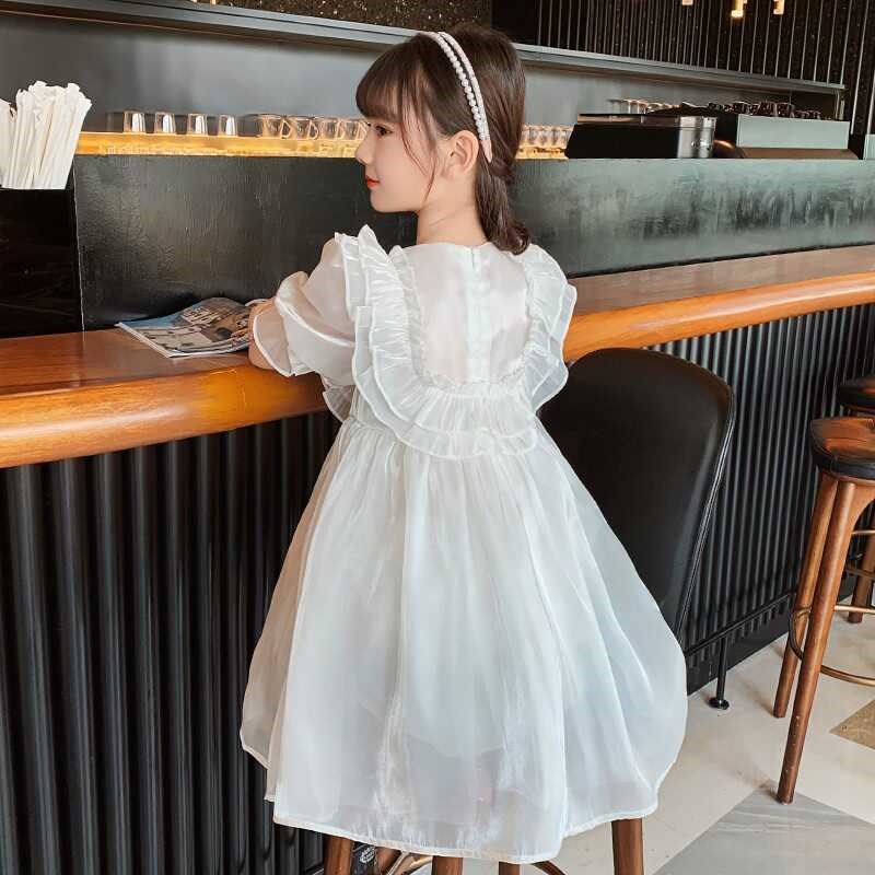 女童公主连衣裙夏季2024新款儿童装洋气娃娃裙薄款琉璃纱裙子