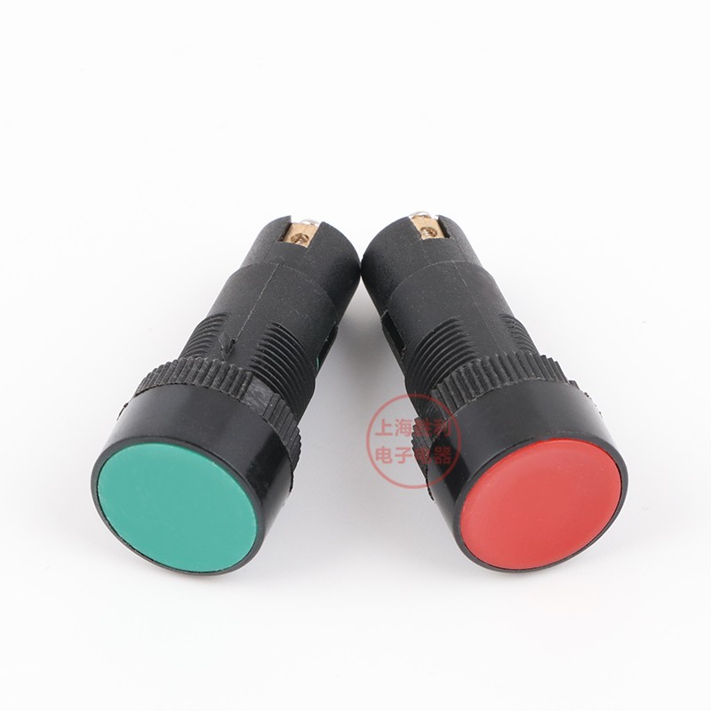 LA9新型按钮开关老型机床快速按钮 开关按钮 平钮 直径16mm红绿色