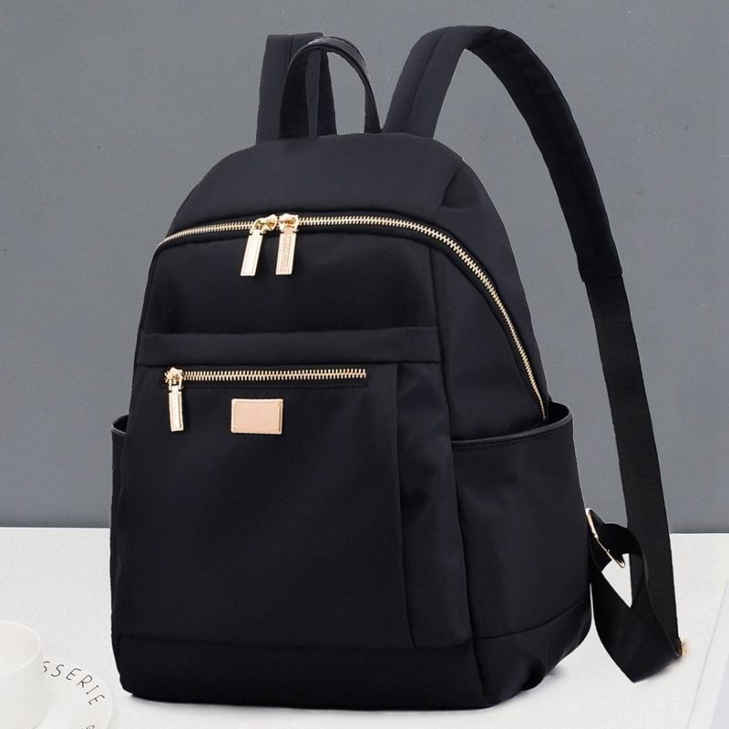 牛津布双肩包女2023新款小揹包女士大容量时尚外出旅行帆布书包包