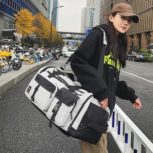 打工行李包女轻便超大容量手提袋短途旅行包双肩男干湿分离健身包