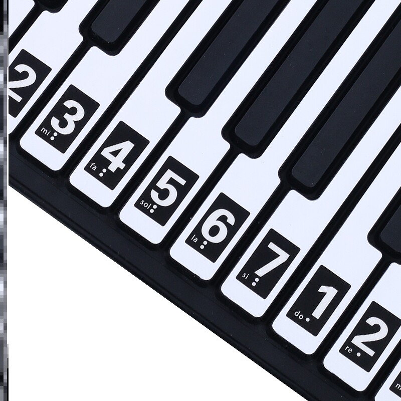 现货电子琴键盘音标贴61键初学者山叶五线谱键子贴纸钢z琴琴键88