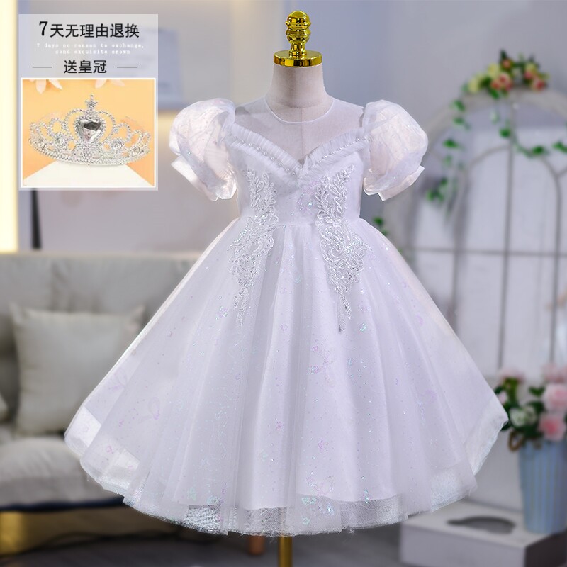 今年流行公主裙女连夏季高端洋服花童小女孩礼气儿童夏装童衣裙蓬