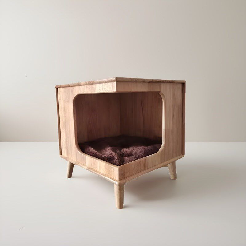 实木猫窝床头柜橡胶木猫凳子人猫共用板凳冬天保暖半封闭猫咪别墅,宠物/宠物食品及用品,猫窝/屋/帐篷/沙发,淘宝优惠券,粉丝福利购,淘宝优惠卷