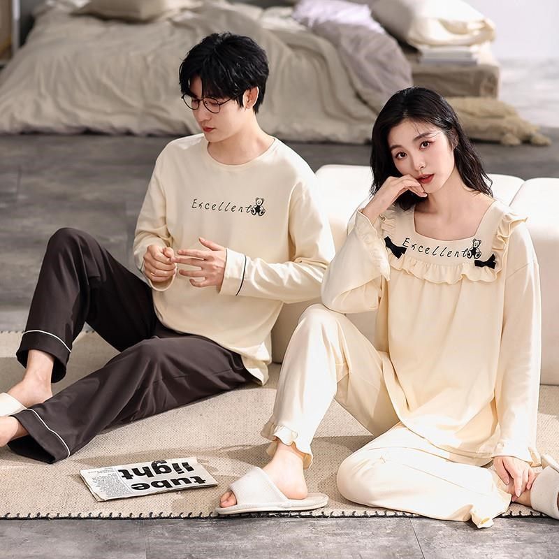 情侣睡衣秋冬季长袖套头夫妻男女士情侣款休闲全棉运动家居服,女士内衣/男士内衣/家居服,睡衣/家居服套装,淘宝优惠券,粉丝福利购,淘宝优惠卷