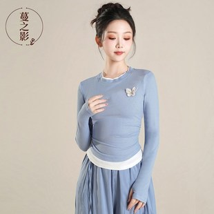 蔓之影现代舞练功服女中国舞表演服古典舞新款 舞蹈上衣艺考舞蹈服