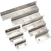 不锈钢长条角码 90度直角L型固定层板托连接件三角铁家具五金支架