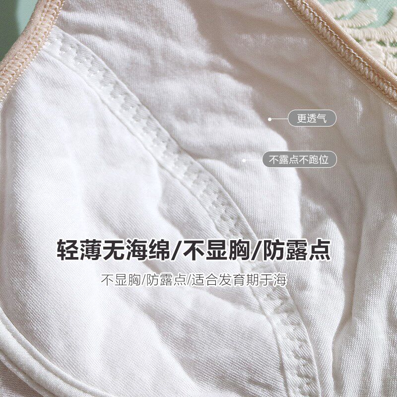 2件前扣 青少年16女孩少女文胸高中生大胸18岁胖妹穿薄款内衣,女士内衣/男士内衣/家居服,少女文胸,淘宝优惠券,粉丝福利购,淘宝优惠卷