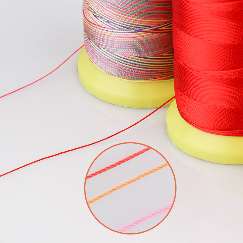 6股线diyf材料手工编织绳手链戒指挂件吊坠流苏线细线串珍珠项链