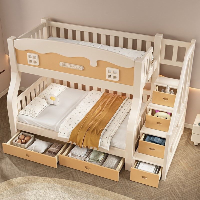上下床全实木卡通儿童床双层床小户型多功能木床实木高低床子母床,住宅家具,高低/子母床,淘宝优惠券,粉丝福利购,淘宝优惠卷